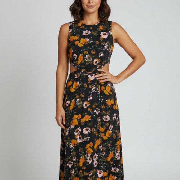 Aritzia Wilfred Pascale Maxi Dress, Tie Back, Floral, Feminine, Guest Dress, S - Picture 4 of 11